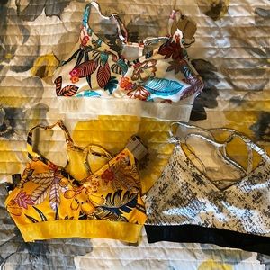 3 PINK Victoria’s Secret sports bras, size Small